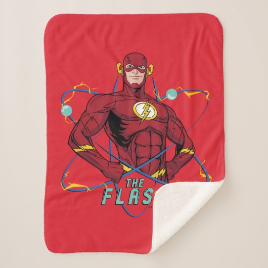 Cartoon Flash atoomgrafisch Sherpa Deken (Voorkant)