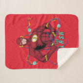 Cartoon Flash atoomgrafisch Sherpa Deken (Voorkant (horizontaal))