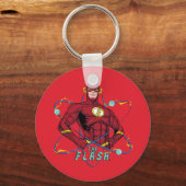 Cartoon Flash atoomgrafisch Sleutelhanger (Achterkant)