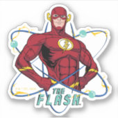 Cartoon Flash atoomgrafisch Sticker (Voorkant)