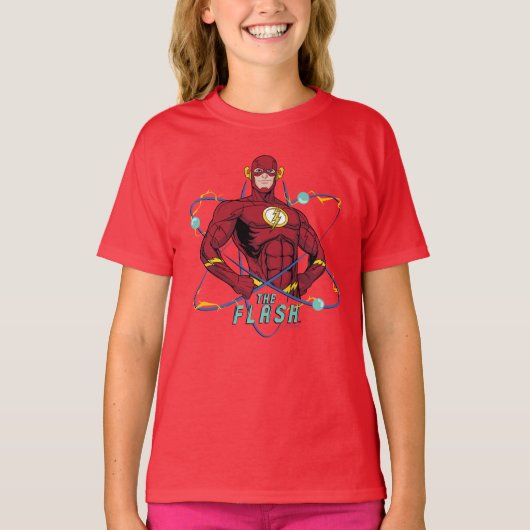 Cartoon Flash atoomgrafisch T-shirt (Voorkant)