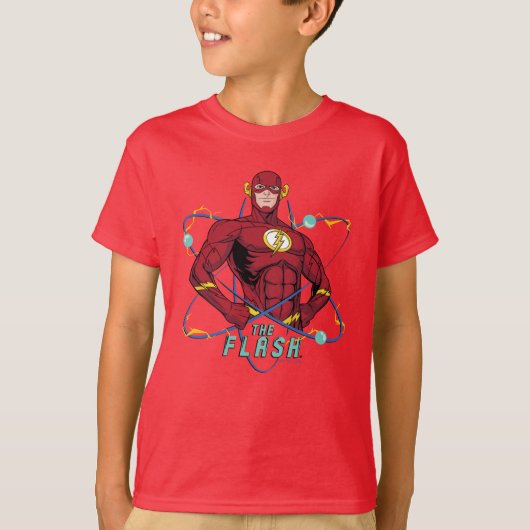 Cartoon Flash atoomgrafisch T-shirt (Voorkant)
