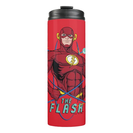 Cartoon Flash atoomgrafisch Thermosbeker (Voorkant)