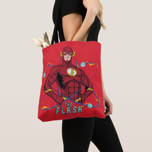 Cartoon Flash atoomgrafisch Tote Bag (Dichtbij)