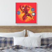 Cartoon Flash Laboratory Running Graphic Canvas Afdruk (Insitu (Slaapkamer))