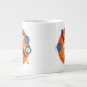 Cartoon Flash Laboratory Running Graphic Grote Koffiekop (Voorkant)