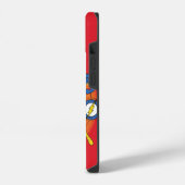 Cartoon Flash Laboratory Running Graphic iPhone Hoesje (Linkerkant)