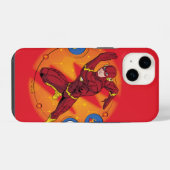 Cartoon Flash Laboratory Running Graphic iPhone Hoesje (Achterkant horizontaal)