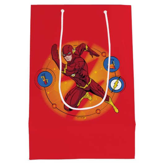 Cartoon Flash Laboratory Running Graphic Medium Cadeauzakje (Achterkant)