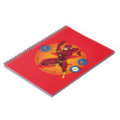 Cartoon Flash Laboratory Running Graphic Notitieboek (Linkerzijde)