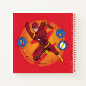 Cartoon Flash Laboratory Running Graphic Notitieboek (Achterkant)