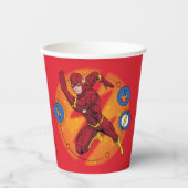 Cartoon Flash Laboratory Running Graphic Papieren Bekers (Voorkant)