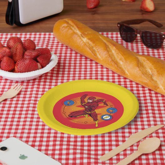 Cartoon Flash Laboratory Running Graphic Papieren Bordje (Picknick)