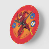 Cartoon Flash Laboratory Running Graphic Ronde Klok (Hoek)