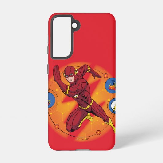 Cartoon Flash Laboratory Running Graphic Samsung Galaxy Hoesje (Achterkant)