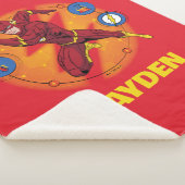 Cartoon Flash Laboratory Running Graphic Sherpa Deken (3/4)