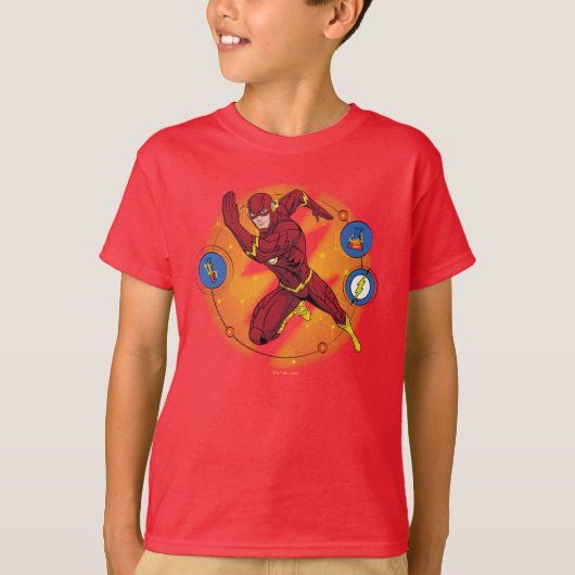 Cartoon Flash Laboratory Running Graphic T-shirt (Voorkant)