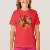 Cartoon Flash Laboratory Running Graphic T-shirt (Voorkant)