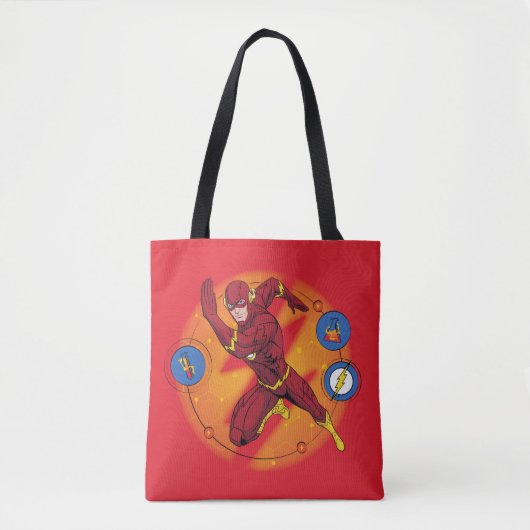 Cartoon Flash Laboratory Running Graphic Tote Bag (Voorkant)