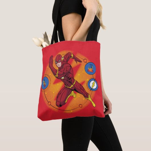 Cartoon Flash Laboratory Running Graphic Tote Bag (Dichtbij)