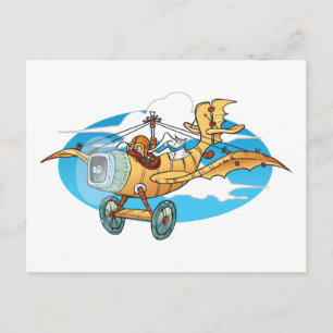 Cartoon Flivver Briefkaart