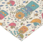 Cartoon floreel patroon met vogels 2 tafelkleed (Gekanteld)