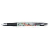 Cartoon floreel patroon met vogels pen (Achterkant)
