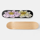 Cartoon Flowers Vector Design Persoonlijk Skateboard (Horizontaal)