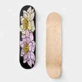 Cartoon Flowers Vector Design Persoonlijk Skateboard (Voorkant)