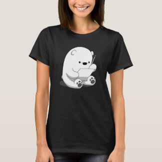 Cartoon Fluffy Polar Beer Cute Arctic Animal Girls T-shirt