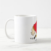 Cartoon Football Player Koffiemok (Links)