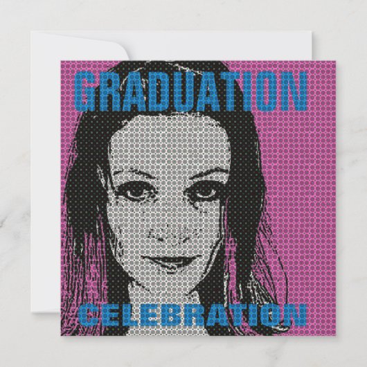 Cartoon Foto invoegen: 1 GraduPartij Uitnodiging (Voorkant)