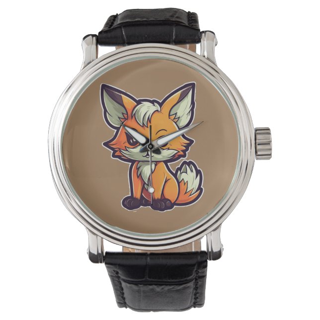 CARTOON FOX HORLOGE (Voorkant)