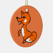 Cartoon Fox Keramisch Ornament (Rechts)