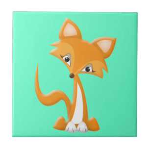 Cartoon Foxy Fox Tegeltje