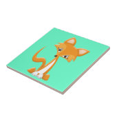 Cartoon Foxy Fox Tegeltje (Zijkant)
