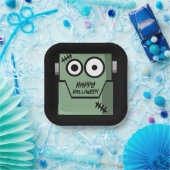 Cartoon Frankenstein's Monster Halloween Papieren Bordje (Feest)
