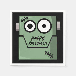 Cartoon Frankenstein's Monster Halloween Servet