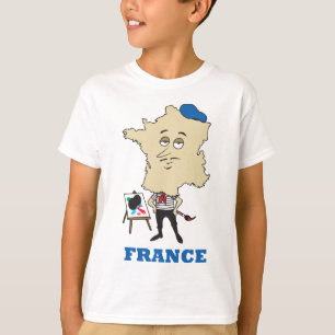 Cartoon Frankrijk T-shirt