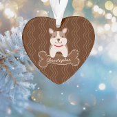 Cartoon Franse Bulldog Cute Puppy Hondenliefhebber Ornament