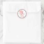 Cartoon Franse Poedel Ronde Sticker (Tas)