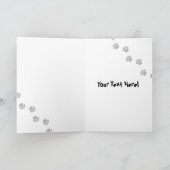 Cartoon French Bulldog Kaart (Binnen)