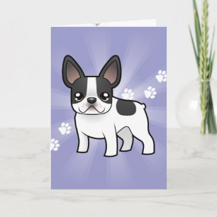 Cartoon French Bulldog Kaart