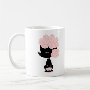 Cartoon French Poodle Koffiemok