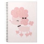 Cartoon French Poodle Notitieboek (Voorkant)