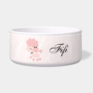 Cartoon French Poodle Voerbakje