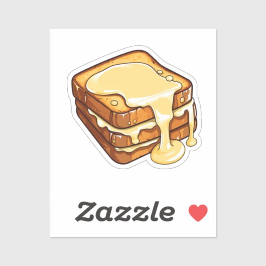 Cartoon french toast sticker (Vel)