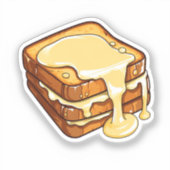 Cartoon french toast sticker (Voorkant)