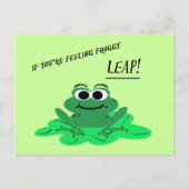 Cartoon Frog Briefkaart (Voorkant)