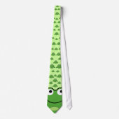 Cartoon Frog Pattern Stropdas (Voorkant)